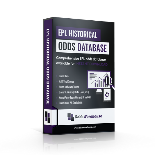 English Premier League (EPL) Historical Sports Betting Odds Database